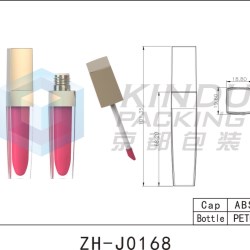 Customized injection color square lip gloss pack (ZH-J0168)